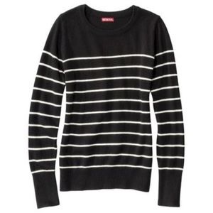 Merona Crewneck Striped Lightweight Sweater
